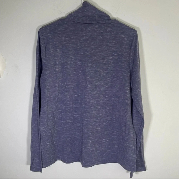 Architect Women’s Long Sleeve Blue Turtleneck Shirt Size Large - Picture 5 of 6